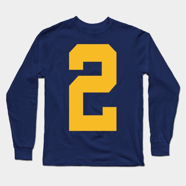 Team Number 2 Long Sleeve T-Shirt by colorsplash